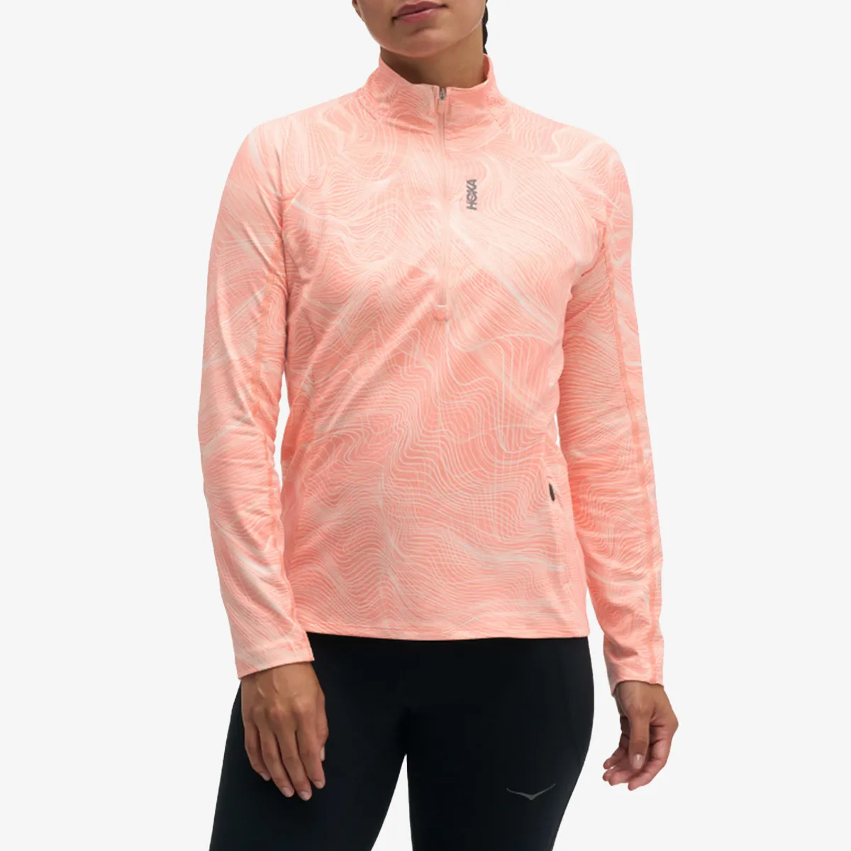 HOKA TRICOU MANECA LUNGA SkyForm Half Zip CLF PRT
