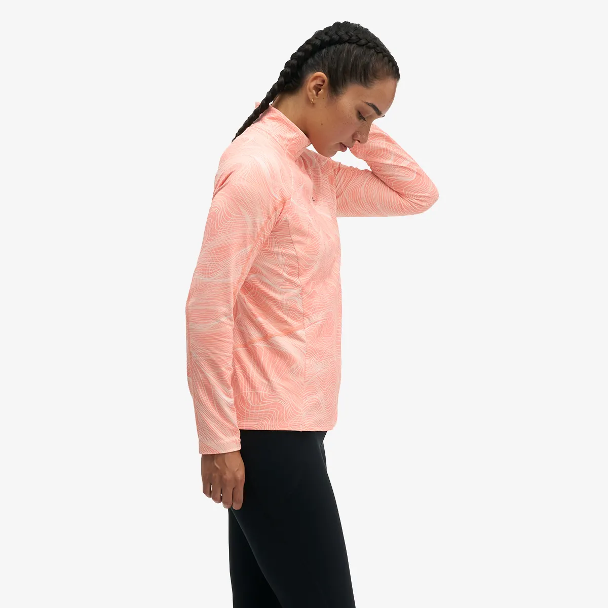 HOKA TRICOU MANECA LUNGA SkyForm Half Zip CLF PRT