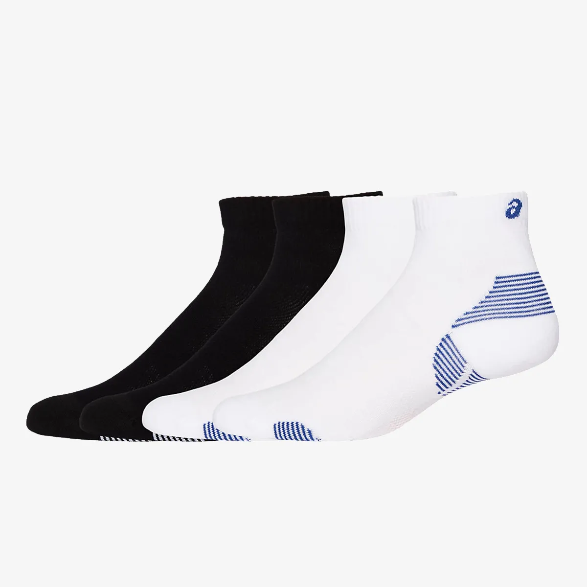 ASICS SOSETE 2PPK CUSHION RUN QUARTER SOCK 