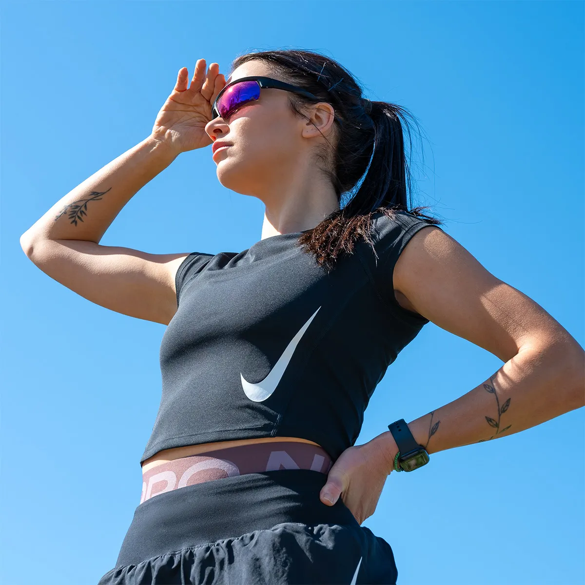 NIKE TRICOU W NK TEMPO SWOOSH RUN DF SS 