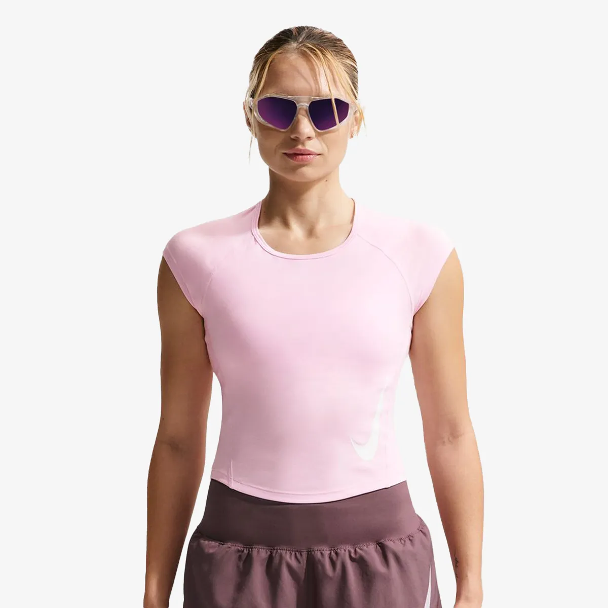 NIKE TRICOU W NK TEMPO SWOOSH RUN DF SS 